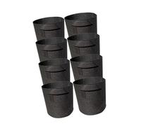 Pack Of 8 Nonwoven Fabric Grow Bags With Handle Multipurpose Planter For Aquatics Vegetables Flowers Reusable Foldable Portable Fabric Grow Bags For Indoor/Outdoor