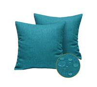 Pack of 8 Outdoor Waterproof Throw Pillow Covers Decorative Garden Cushion Cases Square Pillowcases 18 x Inches