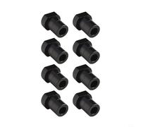 Pack of 8-Piece Aluminium Alloy Woodworking Bench Dogs 19Mm 20Mm Dog Hole Workbench Stoppers Hold Down Clamps for Milling Cutting Grinding On Router Tables and Workshop Benches（20Mm Black）