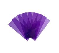 Pack of 8 Purple 210x80mm Dyslexia Overlay Reading Strips - PET Material, Rounded Corners