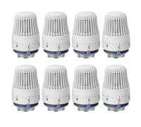 Pack of 8 Radiator Thermostatic Head, Radiator Valve for Thread M30 x 1.5, Thermostat Heating, Thermostat Head, Replacement Head, Heating Thermostat, Radiator Thermostat for Home Office