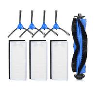 Pack of 8 Replacement Accessories Kit Set Tool Replacement for Eufy RoboVac 11S / RoboVac 30 / RoboVac 30C / RoboVac 15C Vacuum Cleaner - 4 Side Brushes + 3 Filters + 1 Rolling Brush