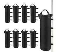 Pack of 8 Sandbags for Gazebo, 800D Oxford Gazebo Weights, 50 x 20 cm Sandbags for Filling Weighted, Sandbag Weighted for Pop-Up Tent, Garden, Umbrella, Canopy