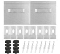 Pack of 8 Self-Adhesive Picture Hooks, 6 x 8 cm, Picture Hangers for Gluing with 24 Additional Devices, Picture Hooks, Mirror Holder for Mirrors, Picture Frames