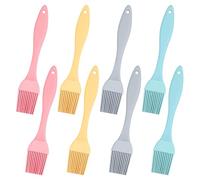 Pack of 8 Silicone Pastry Brushes, Oil Brush, Kitchen High Temperature Resistance, Grill Kitchen Brush, Removable and Easy to Clean, Cake Brush Baking Set, Comfortable Handle, for Baking, Barbecuing
