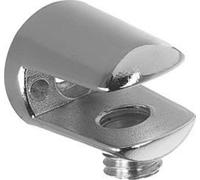 PACK OF 8 Small supports for glass SHELF 4-6mm thick - CHROME plated