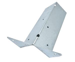 Pack of 8 x Galvanised Arris Rail Brackets (225mm)