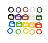Pack of 80 colorful silicone caps with silicone texture for managing and identification on covers of any setting