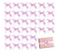 Pack of 80 Handmade Pink Bows Made of Durable Material, 4 x 4 cm, Perfect for Gifts, Decorations and DIY Projects, Ideal for Christmas, Parties and More