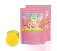 Pack of 80 Turmeric Kojic Acid Cleansing Pads, GCVSE Turmeric Kojic Acid Cleansing Pads - Cleansing and Exfoliating to Improve Skin Dullness and Balance Skin Fat and Water