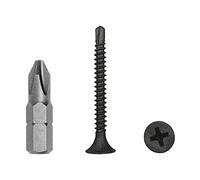 (Pack of 800 pcs) Drywall Black Phosphate Carbon Steel 3.5 x 35 mm Screws, Self-Drilling Sheet Metal Screw, (PH) Phillips Countersunk Head (800, 3.5 x 35 mm)