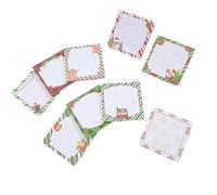 Pack of 9 Christmas Themed Gluey Record Recyclable Note Mattresses with Celebratory Three Hundred Homeschooling Organization Recycled Paper Gluey Record