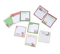 Pack of 9 Christmas Themed Gluey Record Recyclable Note Mattresses with Celebratory Three Hundred Homeschooling Organization Holiday Themed Notepads Set