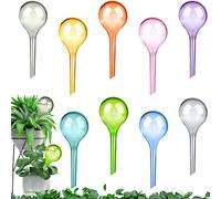 Pack of 9 Small Plants Watering Balls - 13 x 5 cm Multicoloured Plants Watering Balls Potted Plants Self-Watering PVC Watering Balls Water Dispenser for Plants
