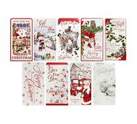 Pack Of 9 Traditional Christmas Money Wallet Gift Cards & Envelopes