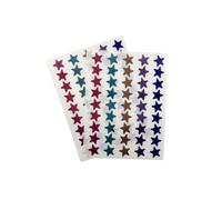 Pack of 90 Assorted Fashion Colours 15mm Self-Adhesive Shiny Stars