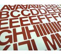 Pack of 90 x 1" (25mm) Red Vinyl Sticky Letters & Numbers, Self-Adhesive, Stick on, Cut-to-Shape, Waterproof Lettering for Signs, Vehicles, Boats, Posters & School Projects