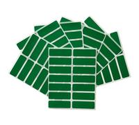 Pack of 98 Green 12x38mm Rectangular Labels - Adhesive Stickers