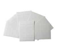 Pack of 98 White 12x38mm Rectangular Labels - Adhesive Stickers