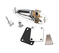 Pack of Comprehensive Guitar Parts Including Neck Plate String Tree Output Socket Gold Coated for Easy Assembly and Fit Output Jacks Plate Assembly Set