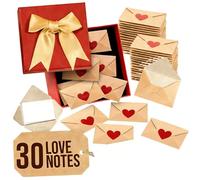 Pack of Envelope Sticker Note Card Set for Couple Gifts on Special Day Like Anniversary Valentines and with Heart Design Letter Writing Envelope Card Sticker
