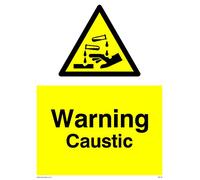 Pack of five - Caustic Sign - 150x200mm - A5P