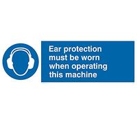 Pack of five - Ear Protection This Machine Sign - 300x100mm - L31