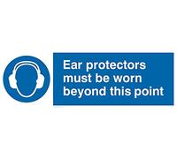 Pack of five - Ear Protectors Beyond Point Sign - 300x100mm - L31