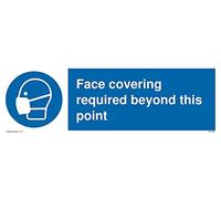 Pack of five - Face covering required beyond this point Sign - 300x100mm - L31