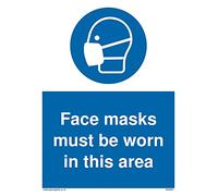 Pack of five - Face masks must be worn in this area Sign - 150x200mm - A5P