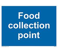 Pack of five - Food collection point Sign - 200x150mm - A5L