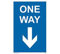 Pack of five - One way with down directional arrow Sign - 100x150mm - A6P