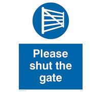 Pack of five - Please Shut Gate Sign - 150x200mm - A5P