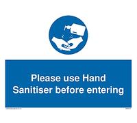 Pack of five - Please use Hand Sanitiser before entering Sign - 200x150mm - A5L