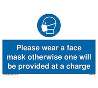 Pack of five - Please wear a face mask otherwise one will be provided at a charge Sign - 150x100mm - A6L