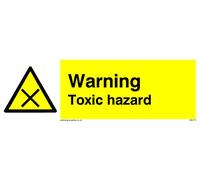 Pack of five - Toxic Hazard Sign - 150x50mm - L15