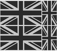 Pack of Four Metallic Union Jacks Flag Vinyl CAR Van Stickers