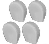 Pack of Four Tire Covers Made from 420D Oxford Cloth Offering Waterproof and Dustproof Protection for Vehicle Tires Suitable for Cars, SUVs and Trucks (M Gray)