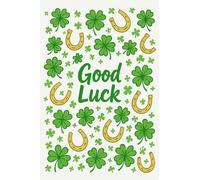 Pack of Good Luck Greeting Cards - 350gsm with White Envelopes, Blank Inside - Ideal for School Leavers and All Educational Levels. UK Made (Pack of 25)