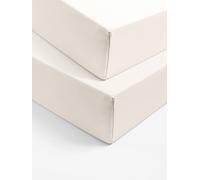 Pack of jersey fitted sheets for kids ecru