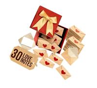 Pack of Love Note Cards and Envelopes Set Handcraft for Expressing Affection Perfect Gifts for Couples Relationship Letter Writing Envelope Card Sticker