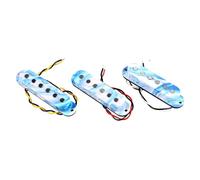 Pack of Noise Frees Pickup Set for 6 Strings Electric Guitars Bridge Neck Upgrade Fatter Tone Pack of Guitar Pickup