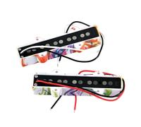 Pack of Replacement 5 String Bass Styles Pickup Alnico 5 Magnets Fiber Bobbin Wax Potted for Noise Elimination Colorful Guitar Replacement Low Noise High Output