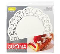 Pack of Round White Paper Doily Lace Doilies Wedding Cake Presentation Coasters - 4 Sizes