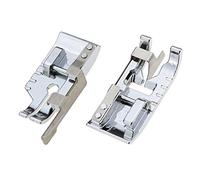 Pack of Stitch in Ditch Foot and 1/4''(Quarter Inch) Quilting Patchwork Sewing Machine Presser Foot with Edge Guide for All Low Shank Snap-On Singer, Brother, Babylock, Euro-Pro, Janome