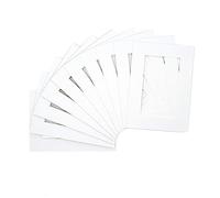Pack of Ten 30x40cm White Mounts for Photo Picture Frames with Aperture for mounting A4 Pictures, Photos or Artwork