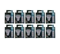Pack of Ten LED GU10 Cool White Light Bulbs 5.5W 4000K 470 Lumens for Home Or Commercial Use | Energy Saving Halogen Retrofit Lamps for Daily Use | Ideal for Downlights Spotlights Track Lighting