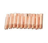 Pack of Ten MB15AK Welding Contacts for MIG Torch Use Fits Standard M6 Threads and Tip Sizes 06/12 mm (0.8mm)