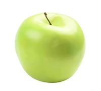 Pack of Ten Realistic Artificial Apples Prop Fruit Decorations for Homes or Event Planning (Green)