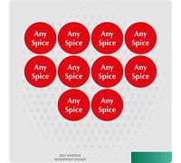 Pack of Ten Spice/Herb Storage Jar Kitchen Home Cooking Labels Stickers Decals - 30mm (Personalised)